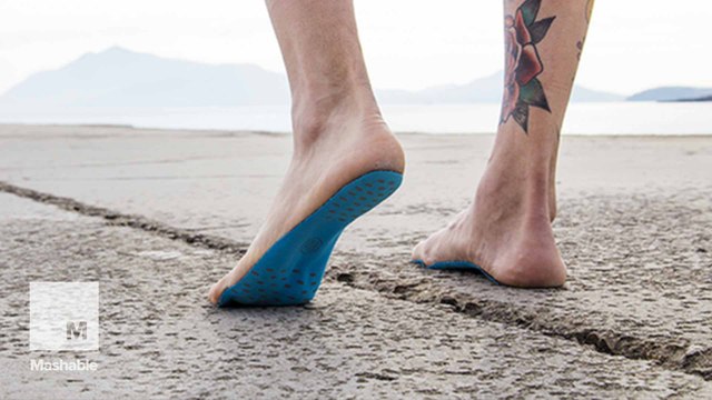Feel like you're barefoot at the beach with these stick-on sandals