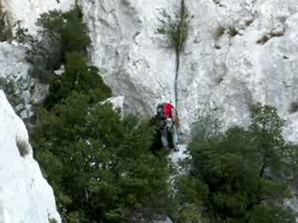 Rappel derriere la grande Candelle (Pierre-Henri)