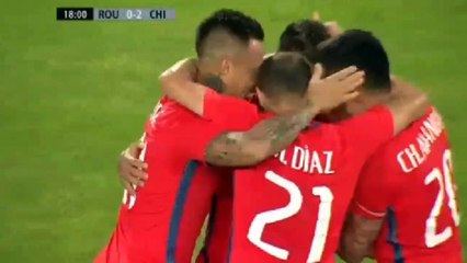 0-2 Leonardo Valencia Goal HD - Romania vs Chile 13.06.2017 HD