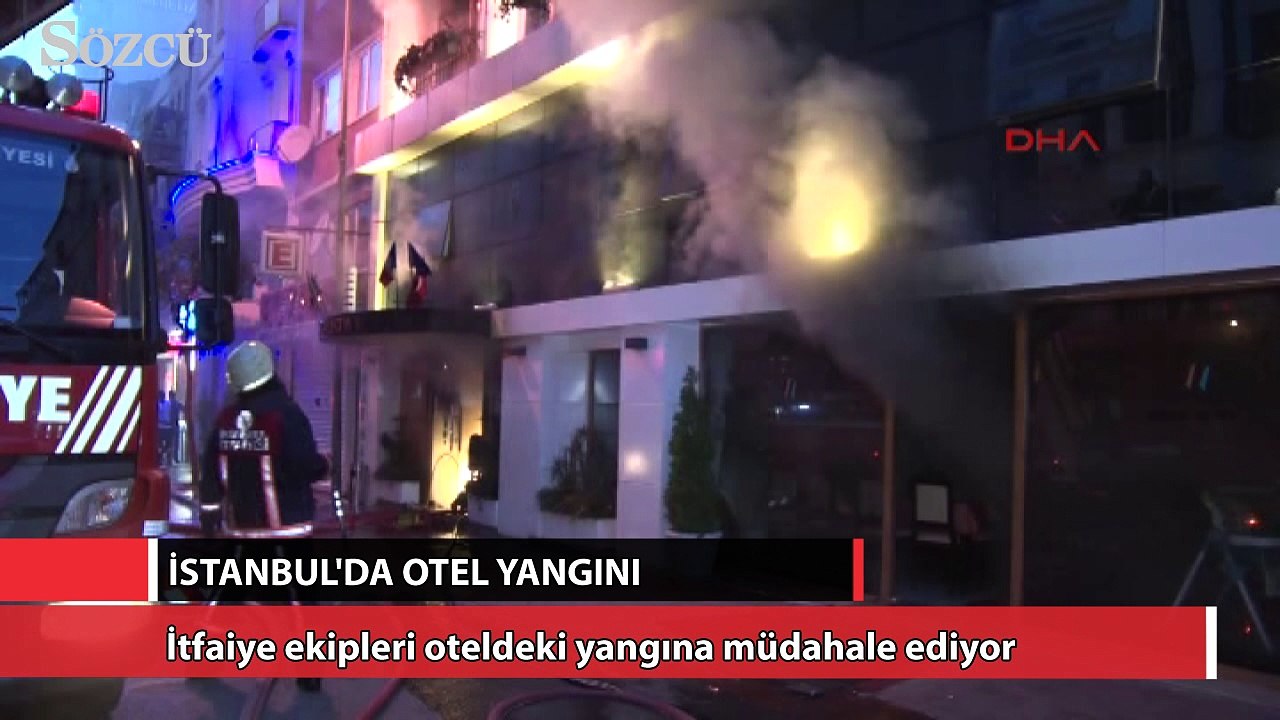 İstanbul’da otel yangını