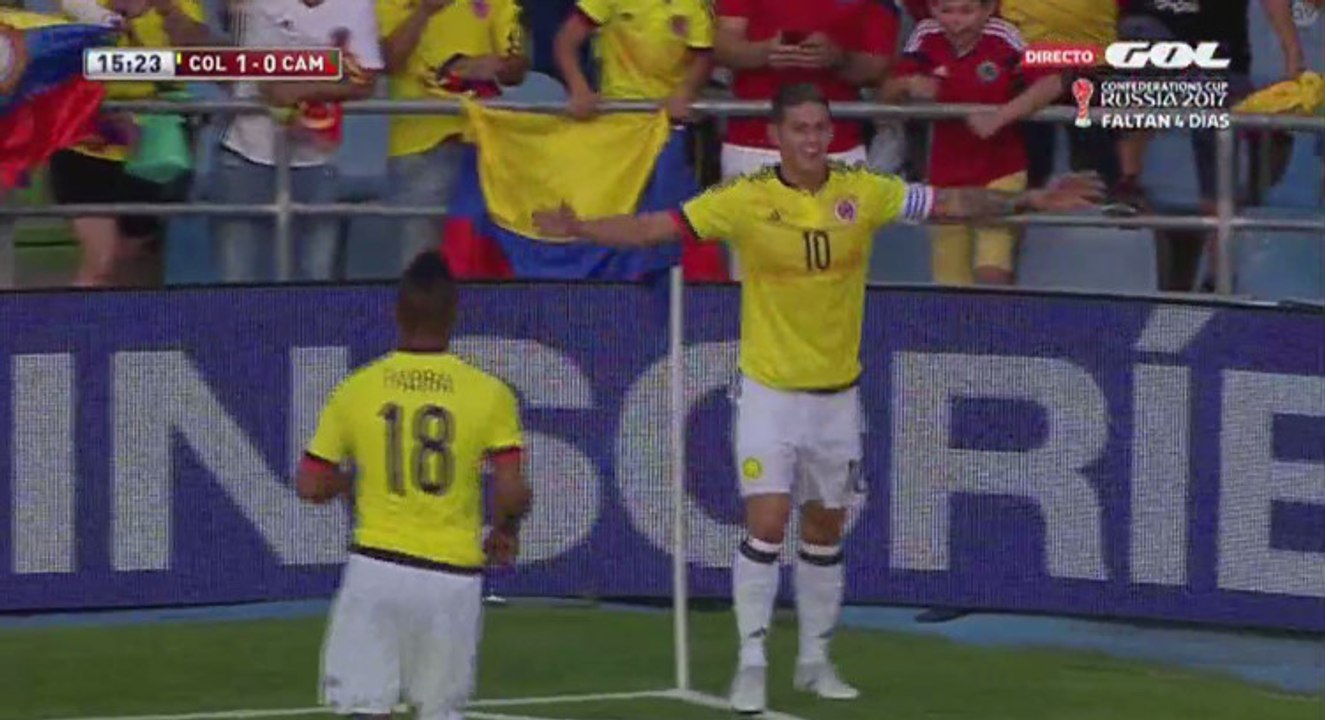 1-0 James Rodriguez Goal HD - Colombia vs Cameroon 13.06.2017 HD