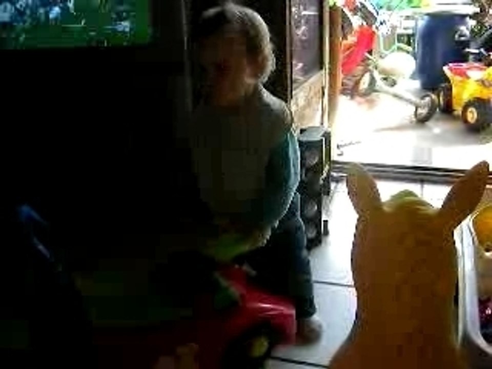 Louis avec son tracteur