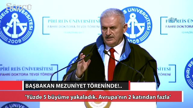 Binali Yıldırım mezuniyet töreninde konuştu