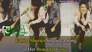 Fabiha Sherazi Singing a Song in Her Beautiful Voice