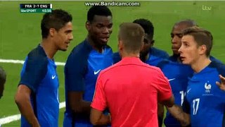 Varane R.(Red Card) France 2-2 England 13.06.2017