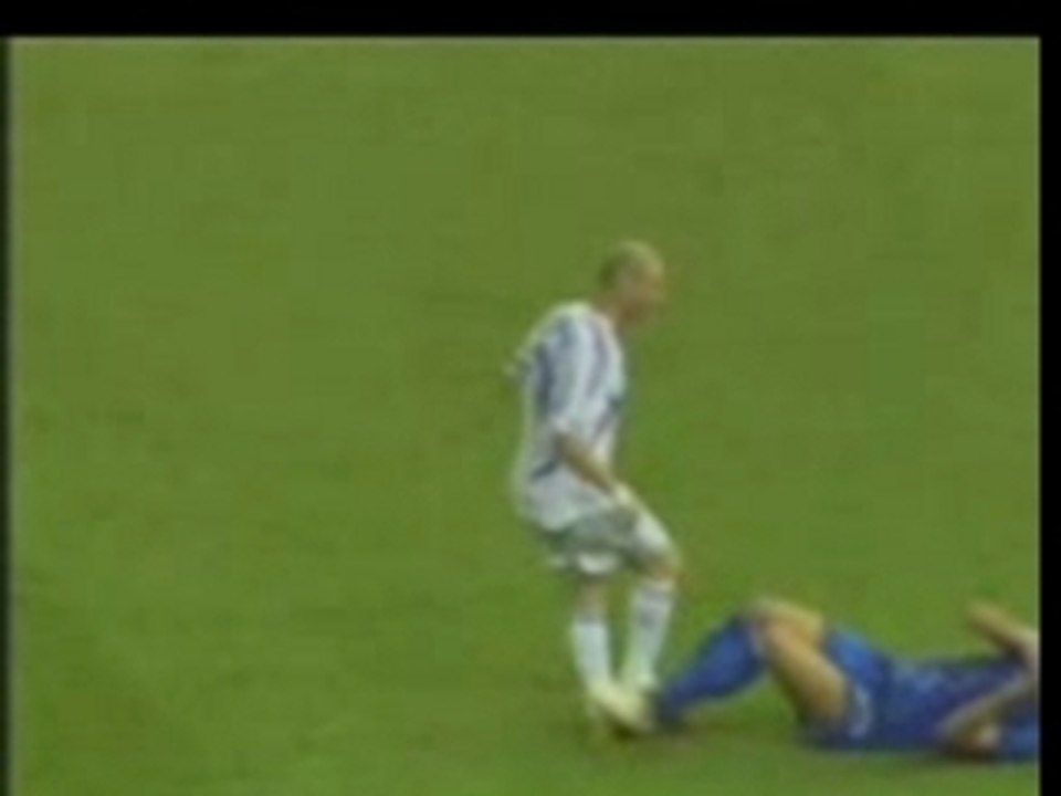 Zidanes Foul wie es die Welt sah