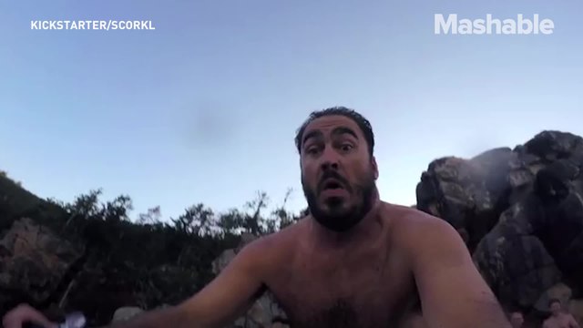 Explore underwater with this tiny device that combines a bit of snorkeling and scuba diving