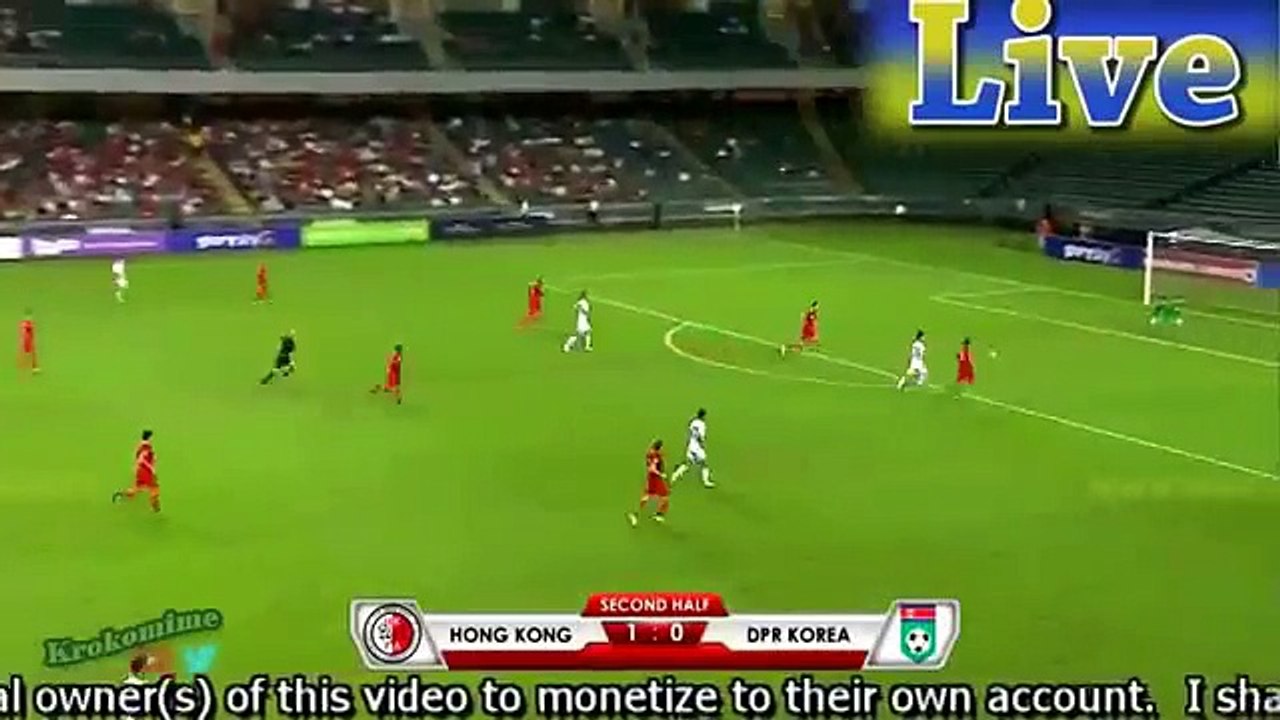 Hong Kong 1:1 North Korea (AFC Asian Cup 13 June 2017)