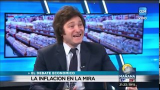 Debate económico entre Javier Milei y Lucio Di Matteo en A24 (Sos muy ignorante Lucio)