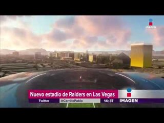 Pablo Carrillo muestra la casa de los Raiders de Las Vegas
