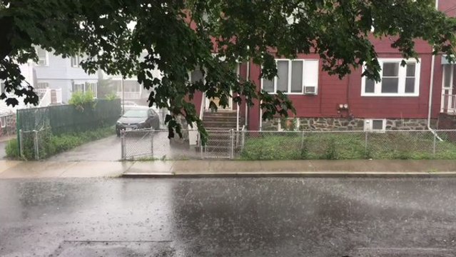 Severe Thunderstorm Rolls Through Boston Area