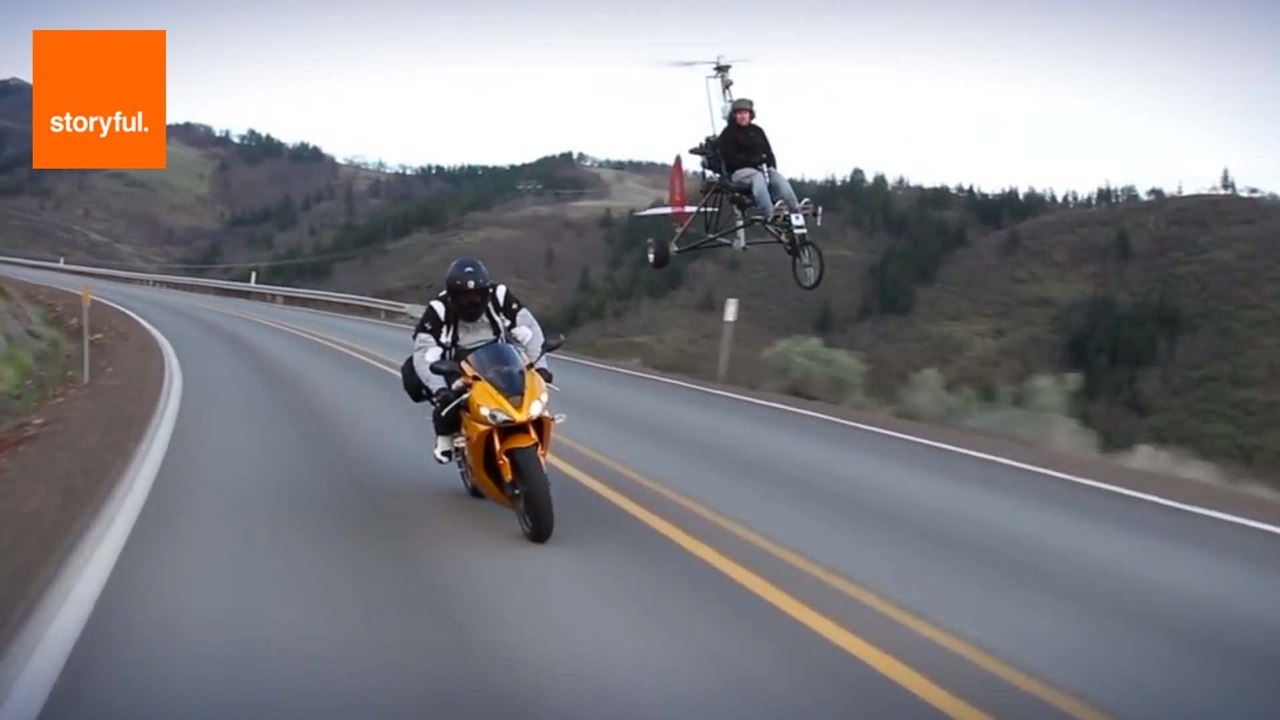Aviation Nut Takes Gyrocopter for a Spin