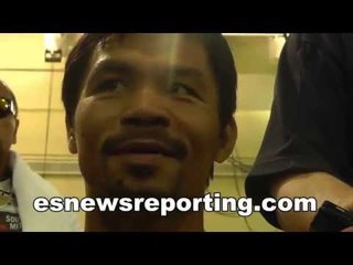 Manny Pacquiao on Fighting Canelo Alvarez - esnews boxing