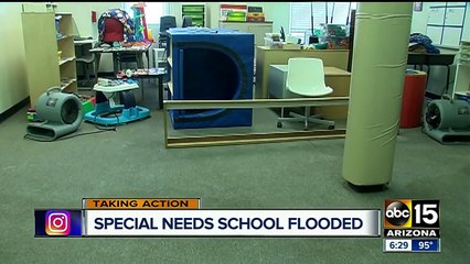 Water leak damages Tempe non-profit special needs school