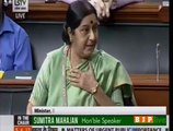 Sushma Swaraj Teaches Opposition Leader A Lesson In The