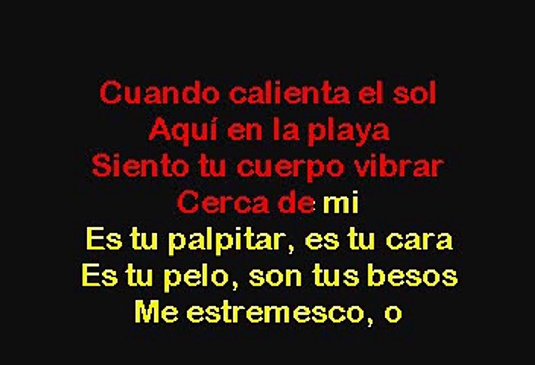 Luis Miguel - Cuando Calienta El Sol (Karaoke con voz guia)