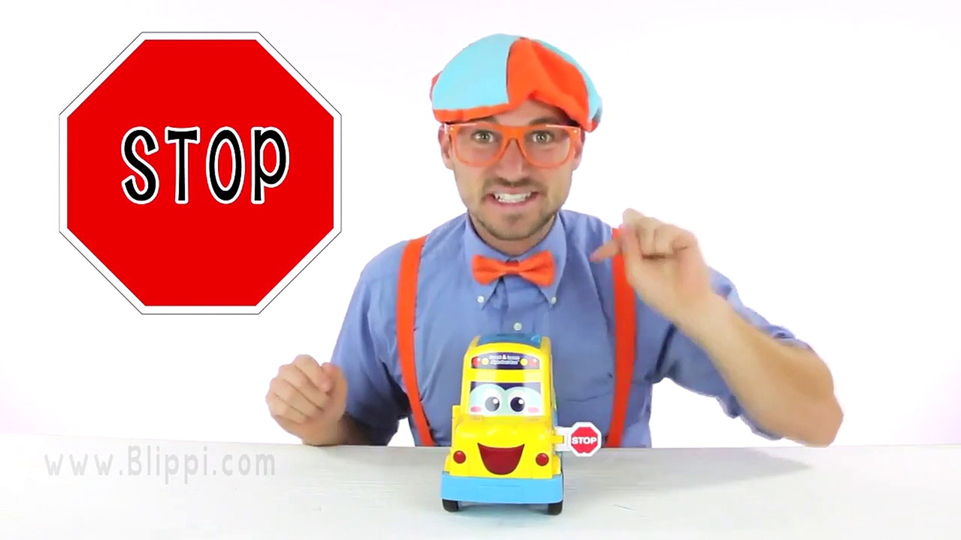 ⁣Learn the Alphabet with Blippi Toys _ School Bus Song _ Blippi Toys