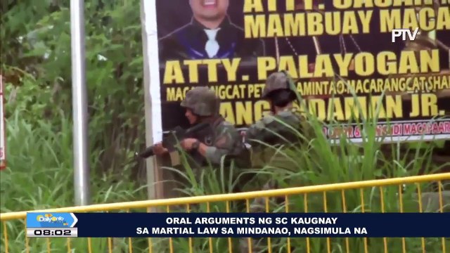 Oral arguments ng SC kaugnay sa Martial Law sa Mindanao, nagsimula na