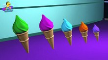 Cone Ice Cream Finger family Songs 3D _ Finger Family Son
