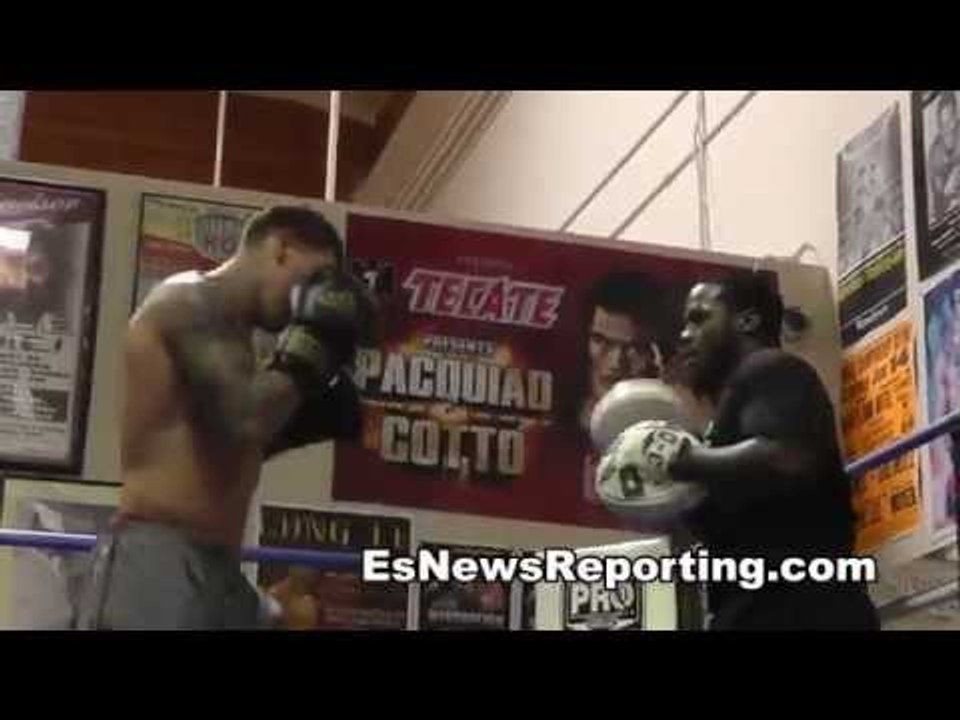 gabe rosado impressive mitt work with greg hackett EsNews