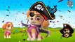 Baby Learning Songs! Paw Patrol Transforms Into Pirates, Finger Family Nursery Rhymes Songs Fo