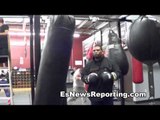 cuban boxing star mike perez on heavybag