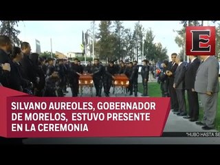 Dan último adiós a policías muertos en accidente automovilístico