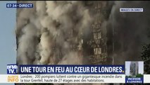 À #Londres, le gigantesque incendie d'une tour n'est toujours pas maîtrisé. Un bilan provisoire fait état de 30 blessés.