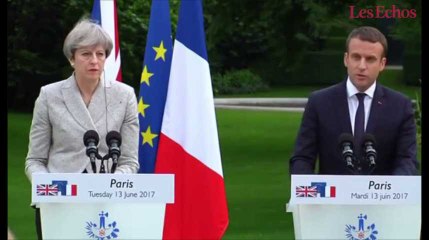 Emmanuel Macron et Theresa May dévoilent un plan d'action contre le terrorisme
