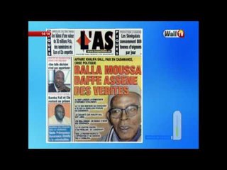 Revue de presse du 29 mars-17 sur WalfTV