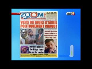 Revue de presse du 30 mars-17 sur WalfTV