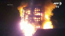 Incendio destruye un edificio de viviendas en Londres