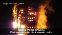 Fire engulfs tower block in west London