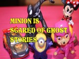 Toy MCQUEEN IS SCARED OF GHOST STORIES   MINION SPIDERMAN SKYE PAW PATROL MINNIE MOUSE DISNEY MARVEL