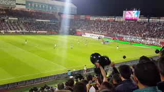 Fenerbahçeli Robin Van Persie 61.dakikada gol atıyor Trabzonspor tribünleri çıldırıyor -KÜFÜRLÜ