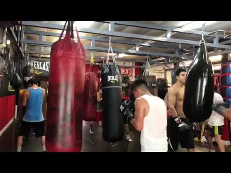 Leo Santa Cruz Working Out - esnews boxing
