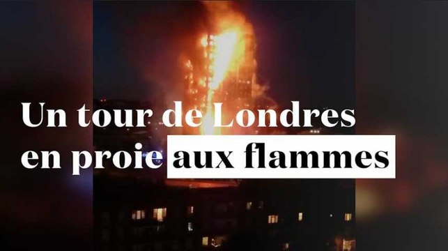 Londres : gigantesque incendie dans un tour d'habitation de 30 étages