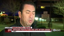 NLVPD officer critically injured in crash near MLK, Ca