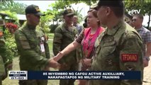 85 miyembro ng CAFGU Active Auxilliary, nakapagtapos ng Military training