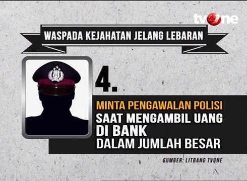 Waspada Kejahatan Jelang Lebaran