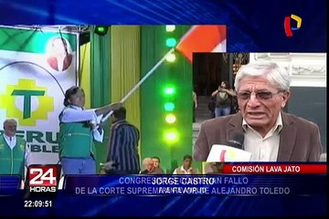 Congresistas condenan fallo de la Corte Suprema a favor de Alejandro Toledo