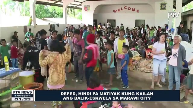DepEd, hindi pa matiyak kung kailan ang balik-eskwela sa Marawi City