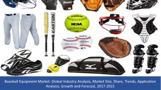 Baseball Equipment Market Analysis, Market Size, Share,  Growth and Forecast, 2017 To 2022