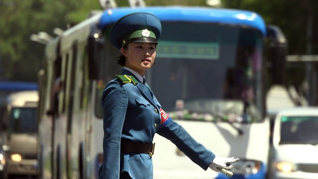 Les Demoiselles de la circulation , emblématiques de Pyongyang