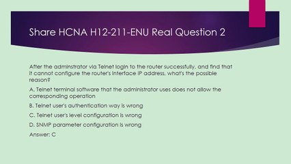 Passed HCNA H12-211-ENU Exam with Passtcert dumps