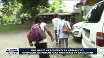 Mga naipit na residente sa Marawi City, gumagawa ng paraan para makatakas sa kaguluhan