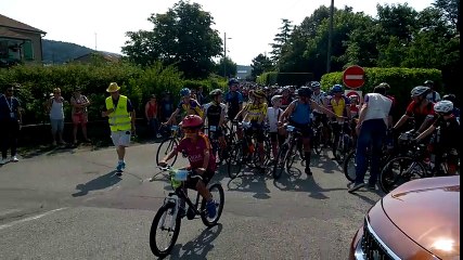 Ce matin, l'Ardéchoise des jeunes a inauguré l'Ardéchoise 2017