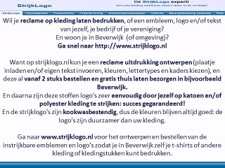 Reclame kleding bedrukken Beverwijk