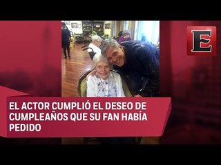 George Clooney cumple sueño a fan de 87 años