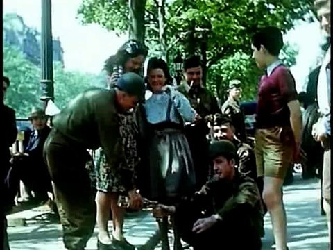 wwii color footage paris 1944